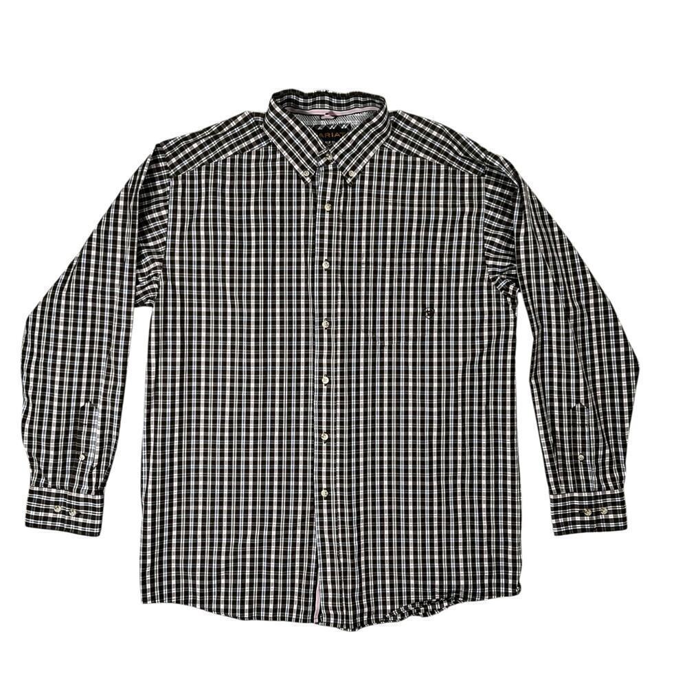 Ariat Pro Series Men’s Button Down Plaid Shirt Size L – Western Cowboy Ranchwear